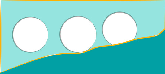 corporate banner template with vibrant green design. web banner