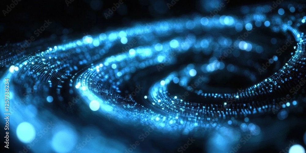 Poster digital background perfect for tech processes, neural networks, artificial intelligence, data transf