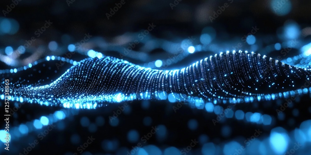 Poster digital background perfect for tech processes, neural networks, artificial intelligence, data transf