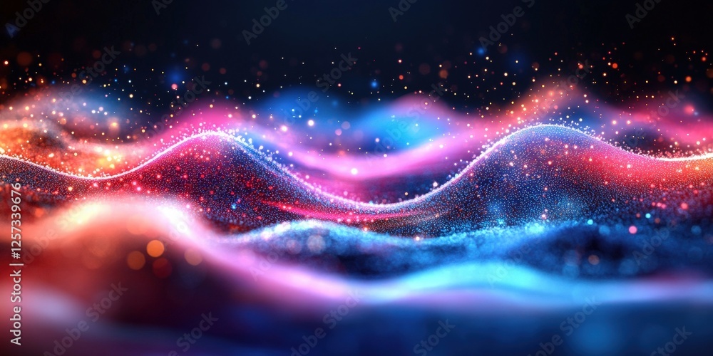 Poster digital background perfect for tech processes, neural networks, artificial intelligence, data transf