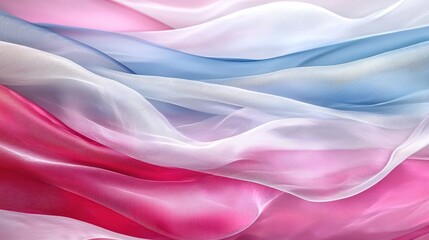 Obraz premium Pastel fabric waves, soft texture, close-up shot, elegant background, design