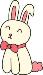 A cute and playful bunny with a soft and endearing look