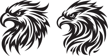 Eagle Tattoo Silhouette Vector