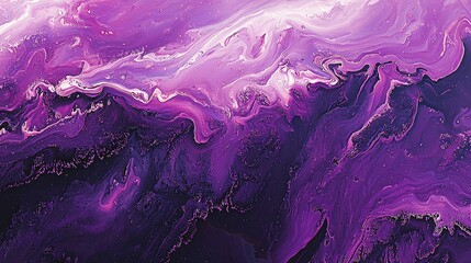 Purple acrylic pour painting, fluid art, abstract background, design, texture