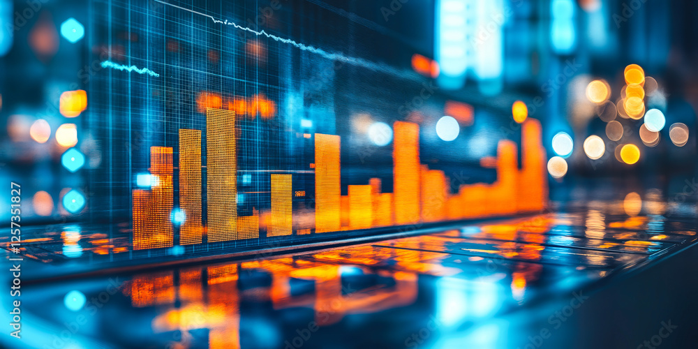 Poster dynamic data visualization in analytics industry - predictive tools for strategic content creation