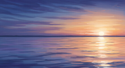 Fototapeta premium Rippling Reflections: The Symphony of Light and Water 