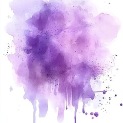 soft lavender watercolor splash stain background