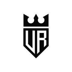 UR monogram logo design letter text name symbol monochrome logotype alphabet character simple logo