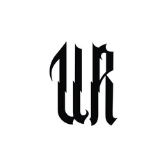 UR monogram logo design letter text name symbol monochrome logotype alphabet character simple logo
