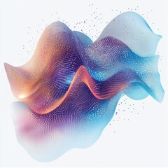 Abstract colorful wave patterns with dynamic flowing shapes and a blend of smooth gradients in a modern design