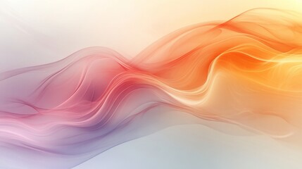 Obraz premium Abstract flowing shapes create a vibrant and dynamic composition