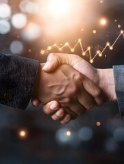 Strategic partnership development corporate office business image professional environment close-up view success concept