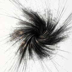 Obraz premium Abstract Visual Representation of Dynamic Energy Flow with Intricate Lines and Patterns