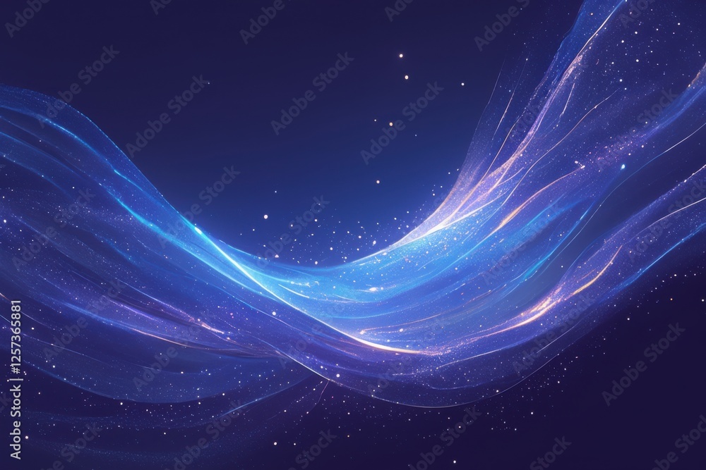 Wall mural abstract tranquil aurora lights background with tranquil aurora lights and soft glowing effects. emp