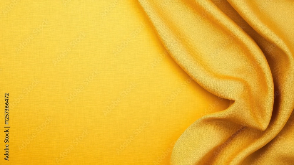 Poster yellow silk fabric texture background for design and artistic projects