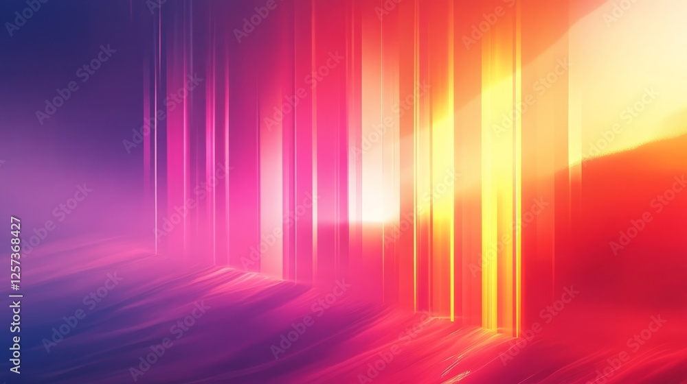 Aufkleber vertical luminous stripes create a vibrant and dynamic abstract backdrop