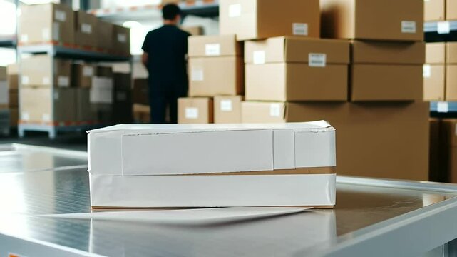 Close-Up of a Shipping Label Being Printed for an Order