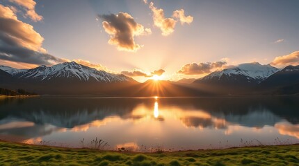 Beautiful Mountain landscape foggy windy mountain range green landscape asian farm. Amazing Landscape mountain green field meadow white cloud blue sky on sunrise. Countryside sunlight heaven scenery