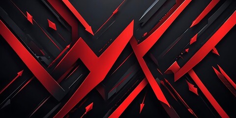 Red and black background with red arrows