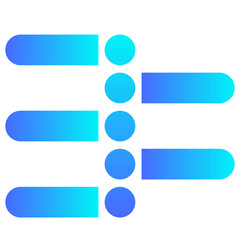 Fototapeta premium Blue Circle Infographic