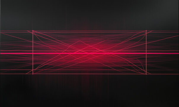 Red and black background, diagonal lines of light effect on the right side, motion blur effect creating a sense of speed, minimalist stones.