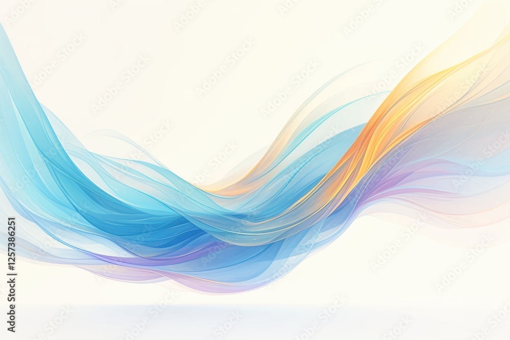 Wall mural abstract vibrant color waves background with vibrant color waves and fluid gradient transitions. emp
