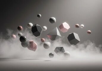 Modern 3D Shapes and Abstract Geometric Patterns for Creative Digital Projects