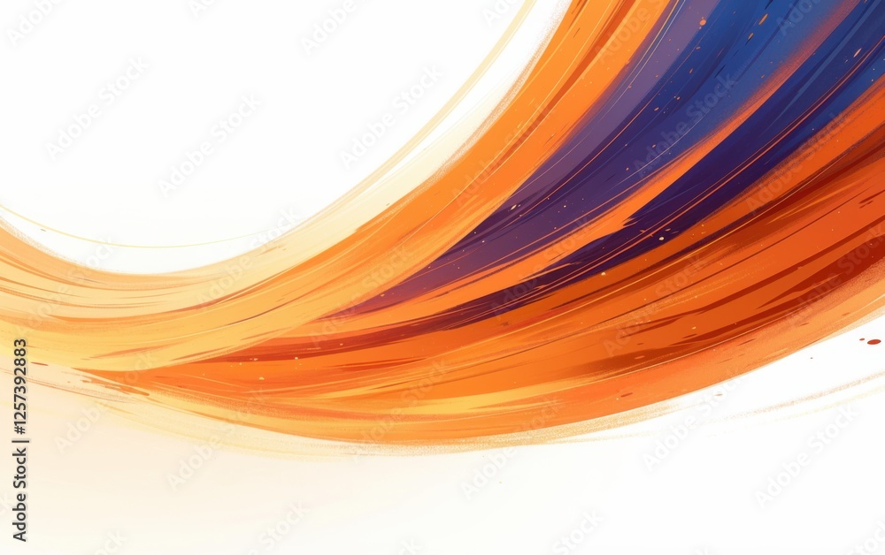 Sticker abstract vibrant energy trails background with vibrant energy trails and dynamic color flows. emphas
