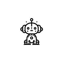 Futuristic animal robot vector illustration with a sleek and modern design. Perfect for sci-fi projects, branding, merchandise, and digital art.