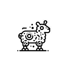 Futuristic animal robot vector illustration with a sleek and modern design. Perfect for sci-fi projects, branding, merchandise, and digital art.