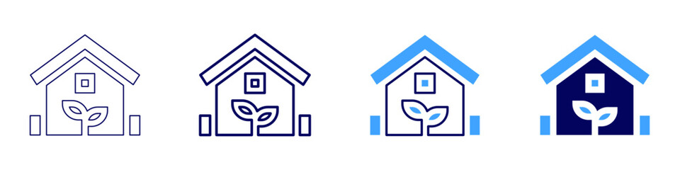 Real estate wholesale investing icon in 4 different styles. Thin Line, Line, Bold Line, Duotone. Duotone style. Editable stroke