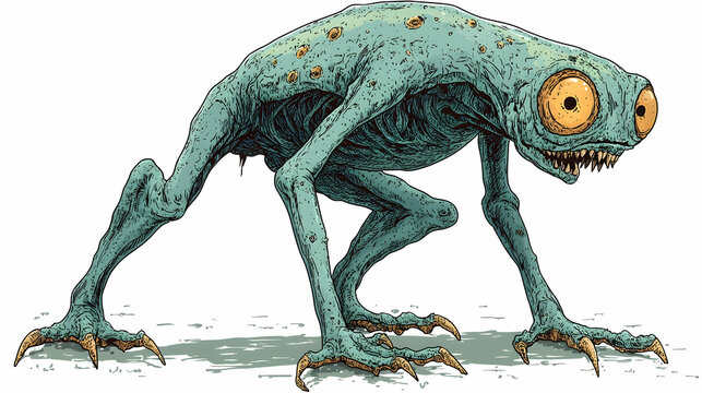 Illustration - Creepy Crawly Creature Mutant Monster Fantasy Horror