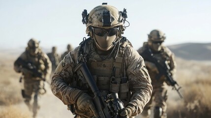 Elite Forces In Tactical Maneuvering