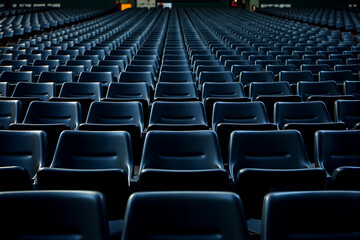 Naklejka premium Silent Seats: A Symbol of Absence and the Void Left by Missing Human Connection 