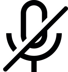 No microphone icon mic off symbol. Voice mute icon buttons. Colored set icons