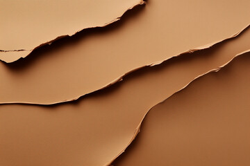 brown surface with a textured, crumpled appearance. The surface appears to be a piece of paper or a similar material, and it has been folded and creased in a way that creates a sense of depth