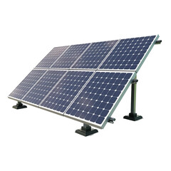 solar panels isolated on transparent background