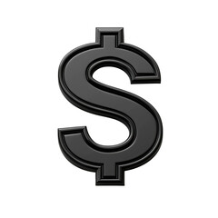 dollar sign isolated on transparent background