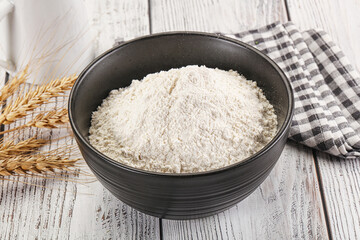 Wheat flour heap for bake