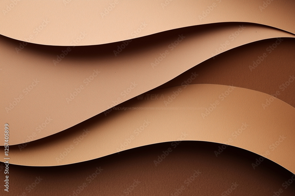 Poster brown wave pattern. the texture of the wave is rough and the color is a deep brown. the image has a 