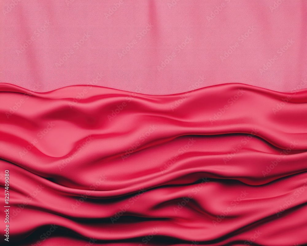 Poster Elegant Pink Satin Fabric with Soft Waves and Textures for Background and Design Use