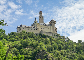 Fototapeta premium Marksburg, Braubach, Rheinland-Pfalz, Deutschland