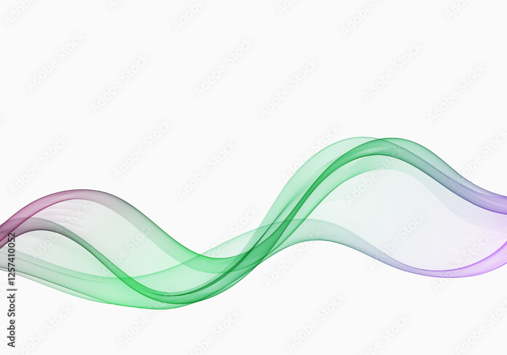Poster abstract flow vector wave vector rainbow color, wavy lines, design element.