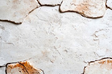 Fototapeta premium Textured Natural Stone Wall Surface with Earthy Tones and Unique Patterns for Design Projects