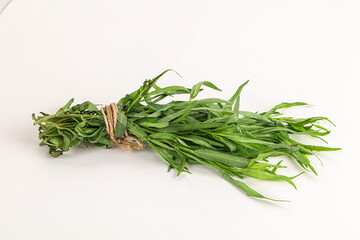 Green estragon branches for cooking