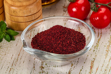 Natural organic Sumah powder for culinary