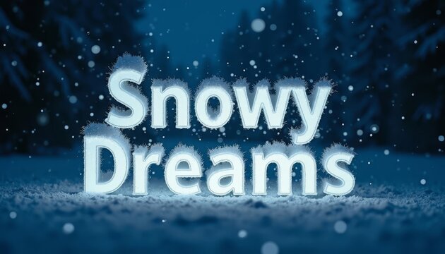 Winter's Whispers A Frozen Wordscape of Snowy Dreams