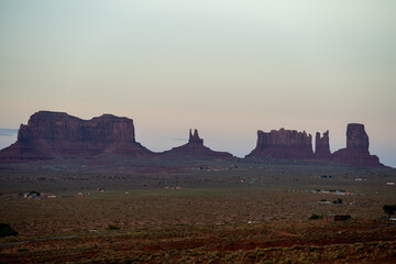 Monument Valley landscape with its rock formations, USA