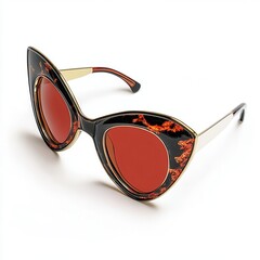 Cat-eye sunglasses, studio shot, white background, fashion (4)