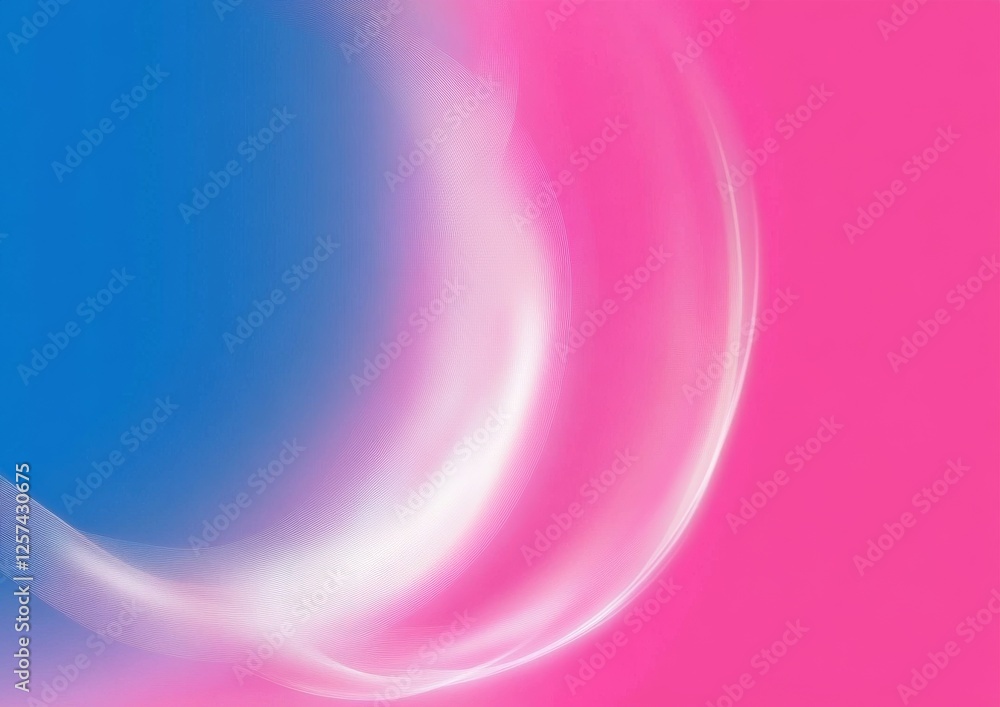 Poster a vibrant abstract design featuring a blend of blue and pink hues, with soft, swirling lines creatin